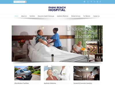 Hospital web design