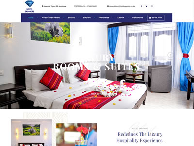 Hotel website design