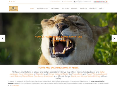 Tour company web design